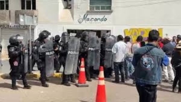 Represión policial a productores de frijol en Zacatecas durante protesta