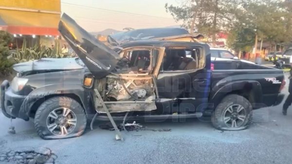 Fiscalía de Edomex investiga explosión de camioneta en Tecámac