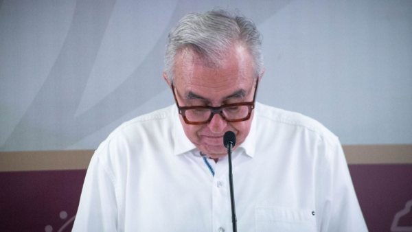 Vigilancia aérea sobre el Palacio de Gobierno de Culiacán por Rubén Rocha Moya